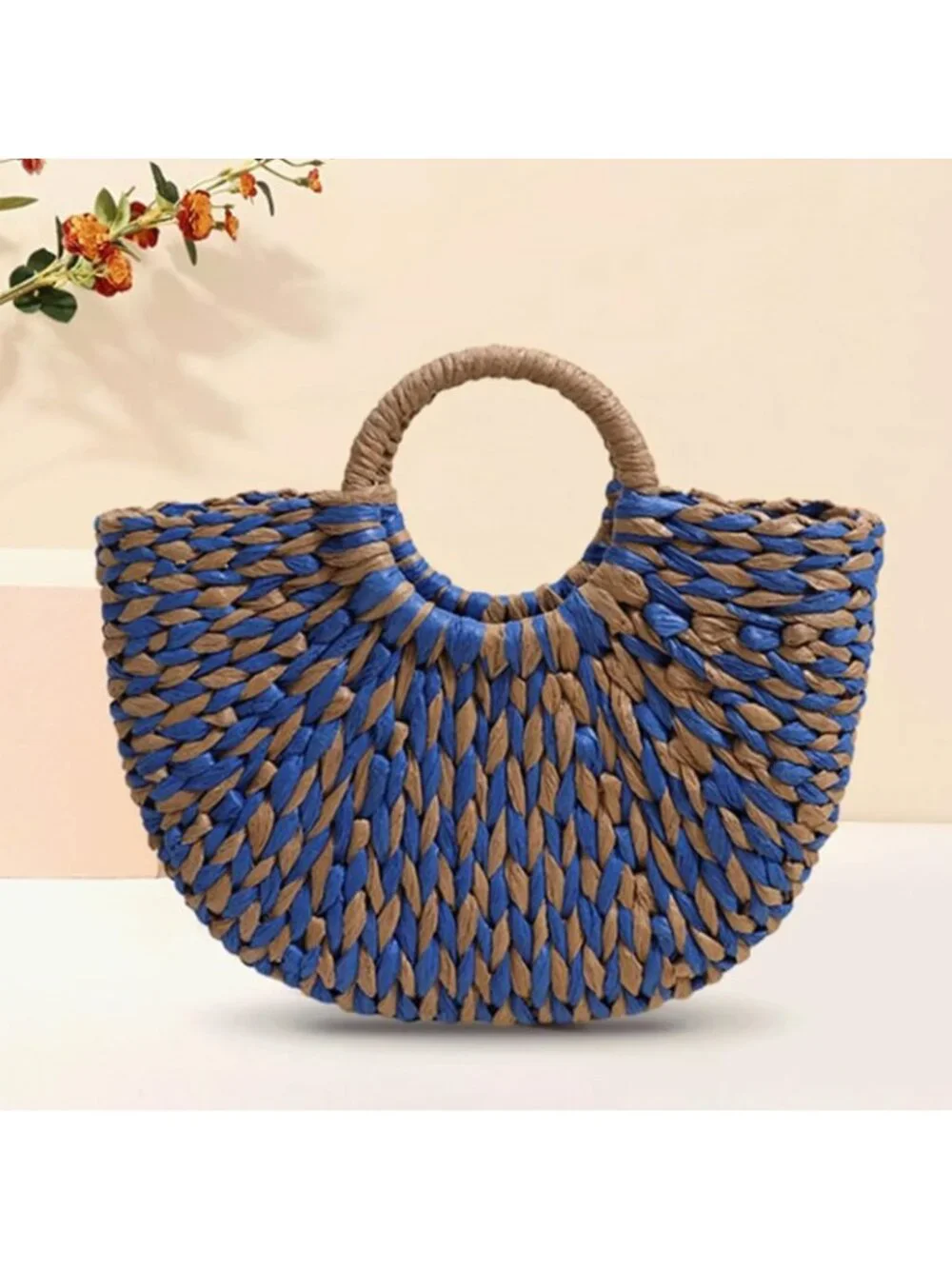 Oversized Woven Straw Tote Bag | Large Beach Bucket Hobo Purse for Summer Fun